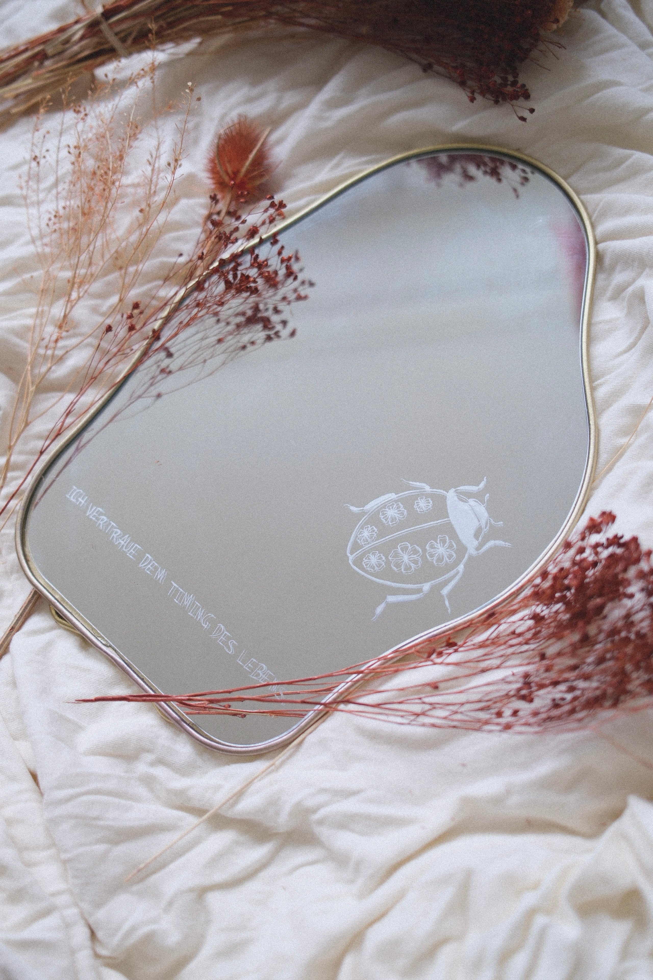 10. adventstürchen: marienkäfer spiegel