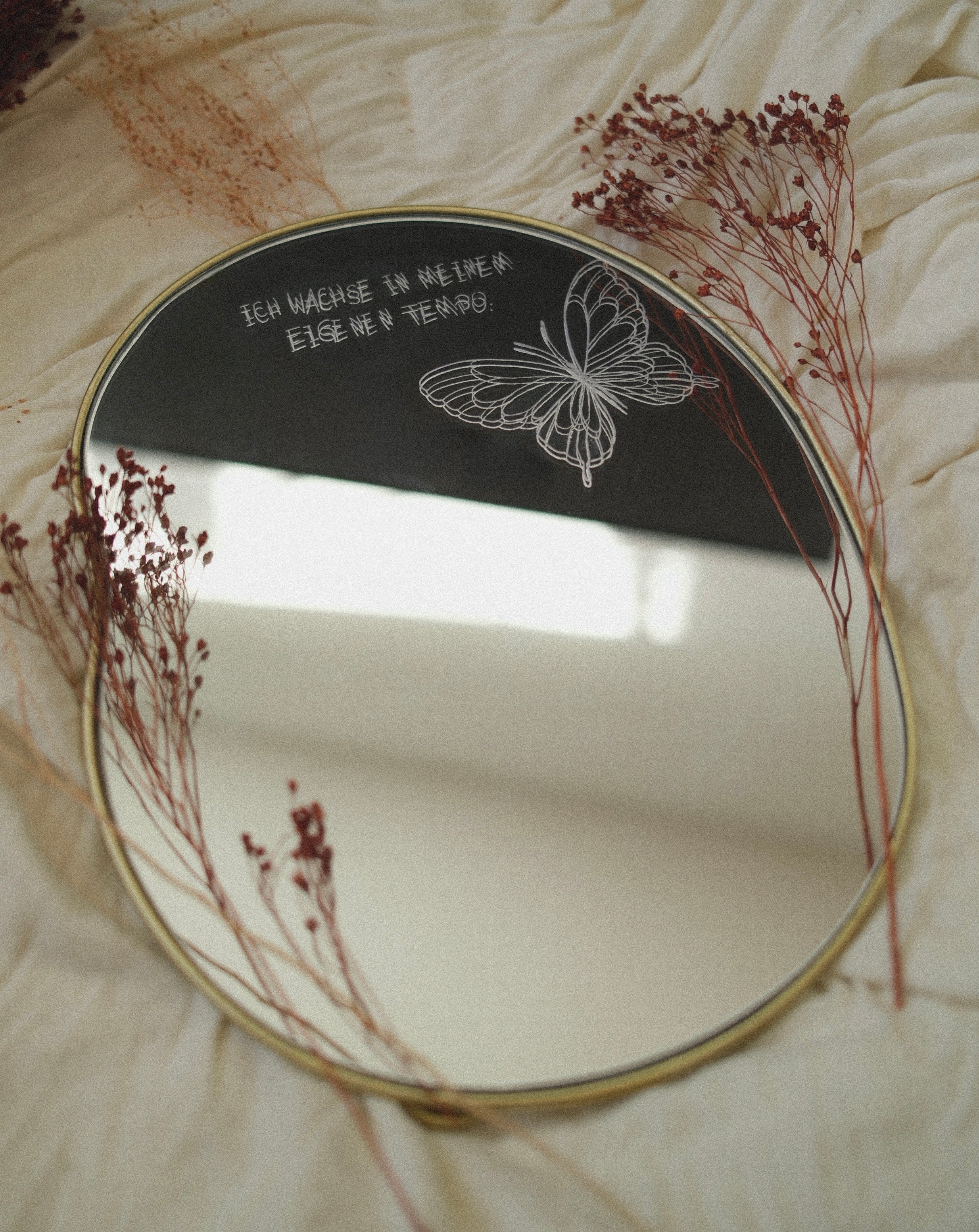 4. adventstürchen: schmetterling spiegel