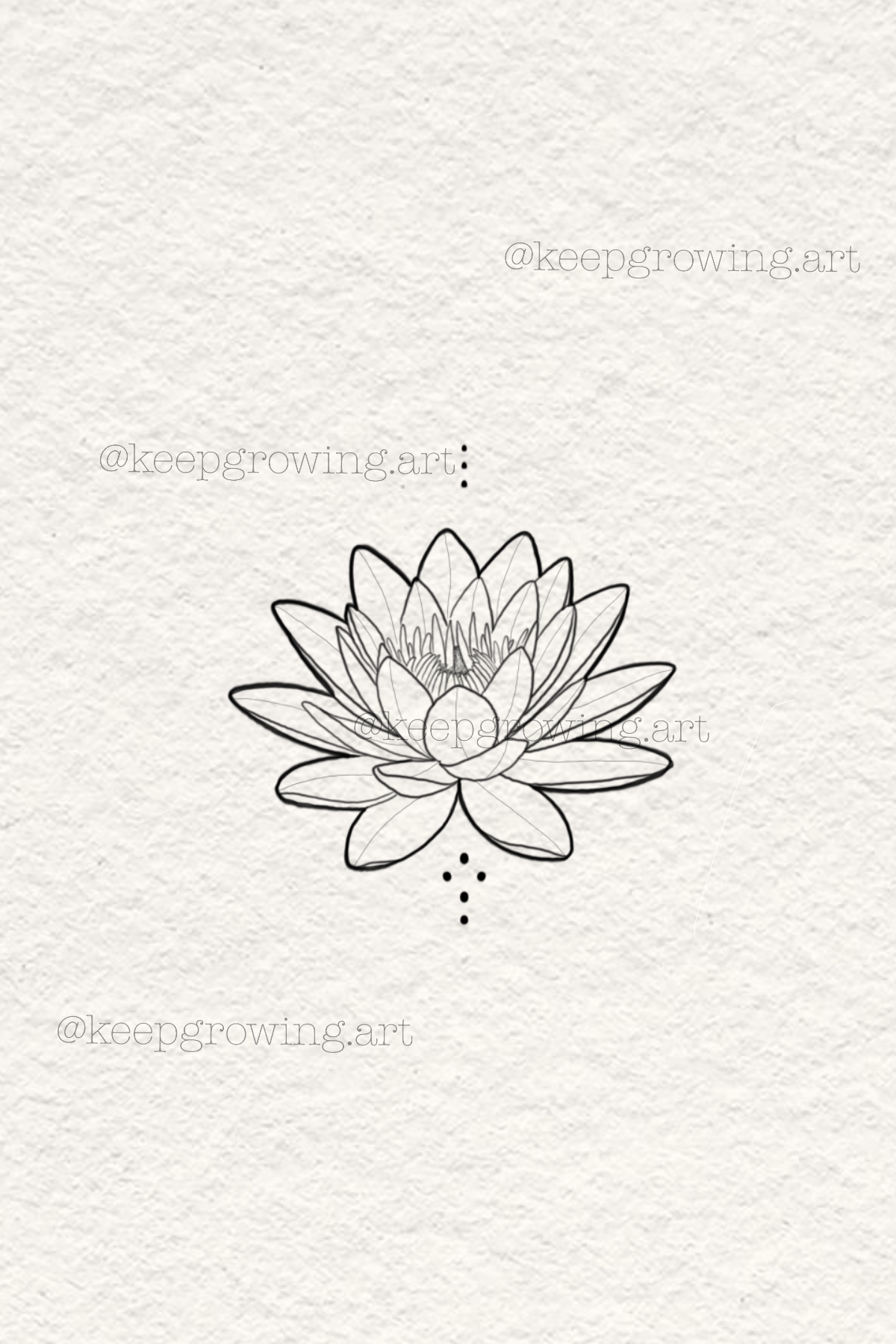 17.adventstürchen: seerose tattoo motiv